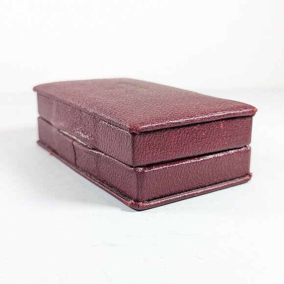 Vintage Art Deco Elgin Watch Display Box in red leather, heirloom watch - Picture 9 of 10
